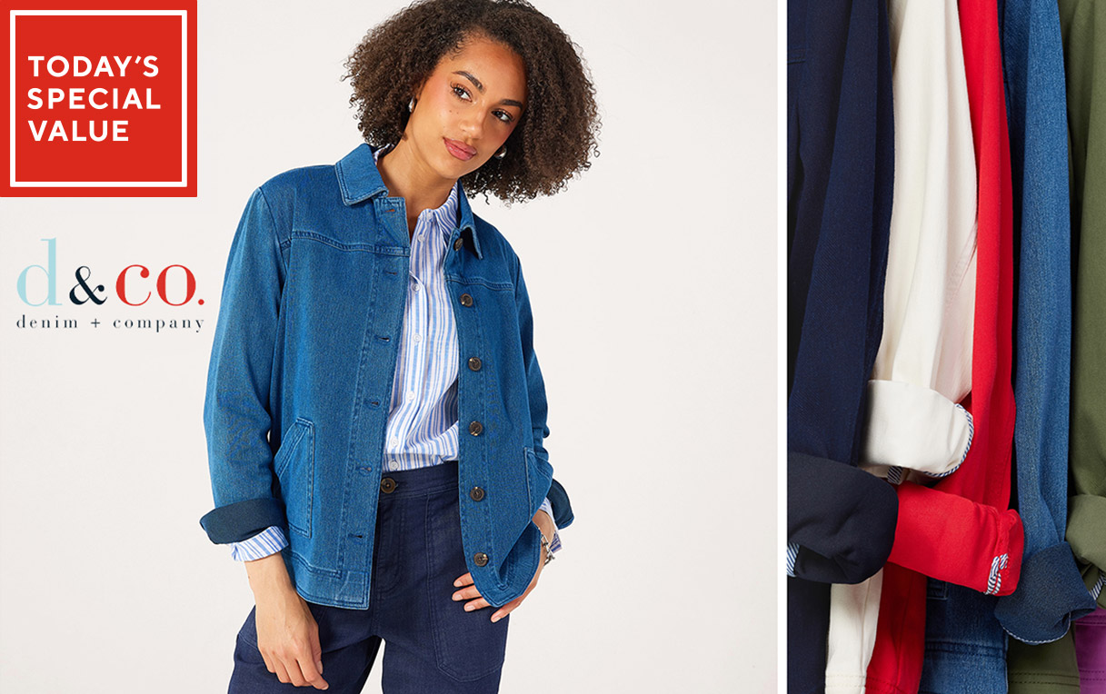 Denim & Co Comfy Knit Lightweight Jacket